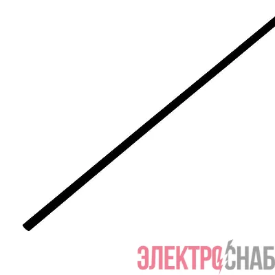 Трубка термоусадочная 2.5/1.25 1м черн. Rexant 20-2506