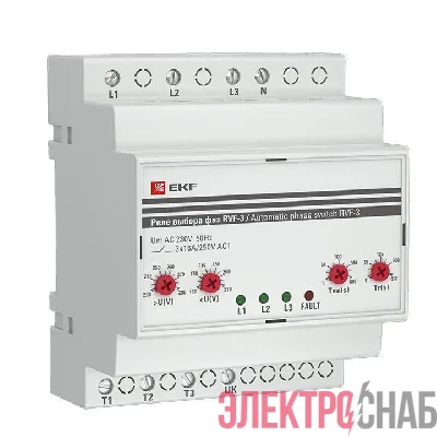 Реле выбора фаз РВФ-3 PROxima EKF RVF-3