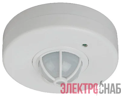 Датчик движения MD 017 бел. макс. нагрузка 1200Вт угол обзора 180-360град. дальность 12м бел. Эра Б0043794