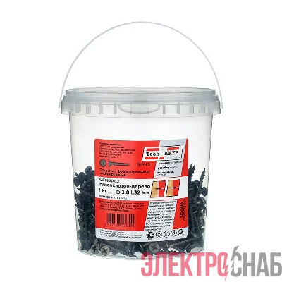 Саморез ШСГД 3.8х32 (уп.1кг) Tech-KREP 125584
