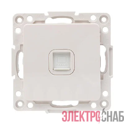 Розетка компьютерная 1-м Стокгольм RJ45 механизм бел. PROxima EKF EYK01-035-10