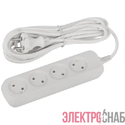 Удлинитель 4х5м без заземл. ПВС 2х0.75 UDL-10-450 Greenline Эра Б0065063