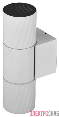 Светильник 5221 2хGU10 IP65 уличный настенный бел. IEK LT-UBU0-5221-GU10-2-K01