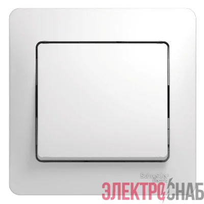 Выключатель 1-кл. СП Glossa 10А IP20 (сх. 1) 10AX в сборе бел. SE GSL000112