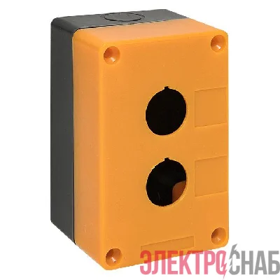 Корпус КП102 2 кнопки пластик. желт. EKF cpb-102-o