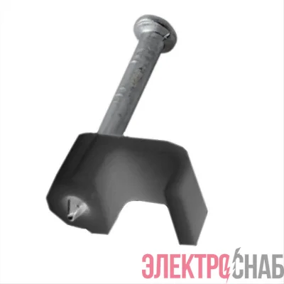 Крепеж кабеля плоский 4х2мм черн. (уп.50шт) Rexant 07-4204-1