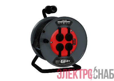 Удлинитель на метал. катушке 4х20м с заземл.16А IP44 КГ 3х1.5 с выкл. медь TOKOV ELECTRIC TKP-SK20-315-Z-KG