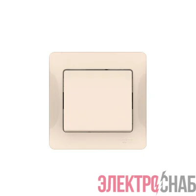Выключатель 1-кл. Glossa (сх. 1) 10AX быстрозажим. клем. в сборе беж. SE GSL000212S