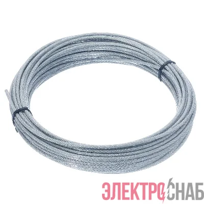 Трос стальной в оплетке ПВХ М3/4мм (уп.20м) подвес СТРОЙМЕТИЗ 4150060