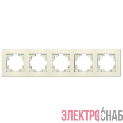 Рамка 5-м Афина универс. сл. кость (ivory) Universal A1042-I