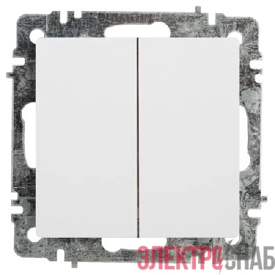 Переключатель 2-кл. СП Accent 6-107-01 10А IP20 250В AL/CU бел. Intro Б0063554