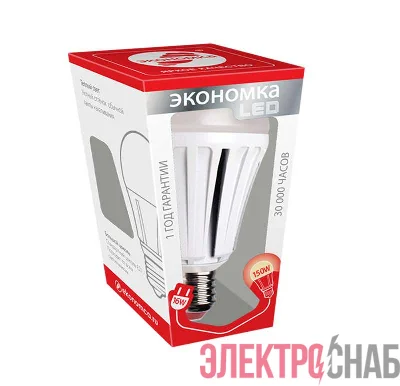 Лампа светодиодная А70 16Вт E27 3000К ЭКОНОМКА EcoL16wA70230vE2730