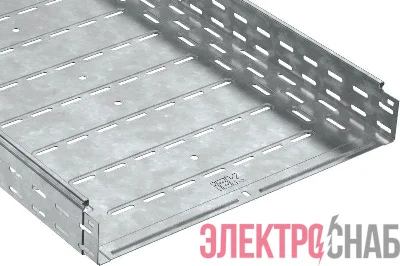 Лоток листовой перфорированный 600х80 L3000 сталь 1.2мм оцинк. IEK CLP10-080-600-3