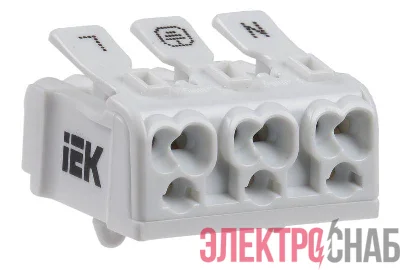 Клемма пружинная соединительная КСПн3-L+N+PE IEK UKZ-B06-3P-F1-E0-10