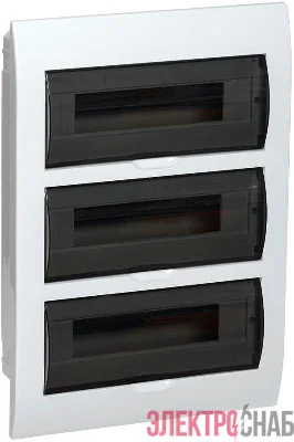 Корпус встраиваемый ЩРВ-Пк-45 Krepta 3 IP41 пластик. бел. IEK MKP12-V-04-45-41