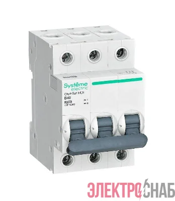 Выключатель автоматический 3п City9 Set (АВ) B 40А 6кА 400В SE C9F16340