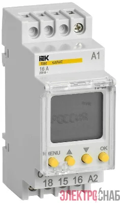 Таймер цифровой ТЭ80 16А 230В на DIN-рейку KARAT IEK MTA10-16-080