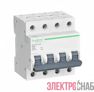 Выключатель автоматический модульный 4п C 25А 4.5кА City9 Set 400В SE C9F34425