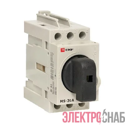 Рубильник мод. 3п MS-20A на DIN-рейку EKF ms-20d