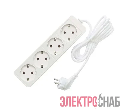 Удлинитель 4х5м с заземл. 16А IP20 3.5кВт ПВС Союз 481S-6405