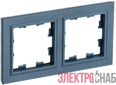 Рамка 2-м BRITE РУ-2-БрМ маренго IEK BR-M22-K35
