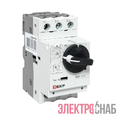Выключатель автоматический для защиты двигателя GV2P 1-1.6А EKF gv2pm-1.6