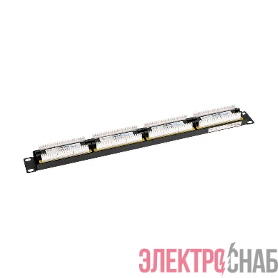Панель коммутационная 19дюйм 1U 24 порта UTP RJ-45 кат.6 PRO Rexant 02-0234