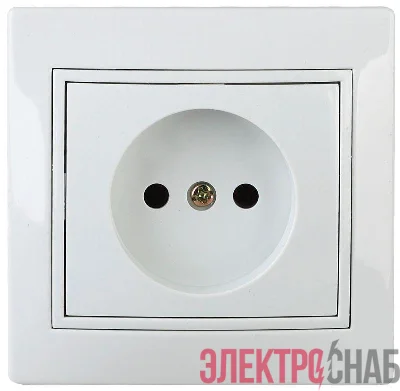 Розетка 1-м СП Plano 1-201-01 16А IP20 250В 2P бел. Intro Б0053859