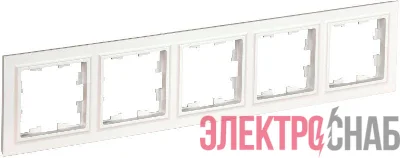 Рамка 5-м BRITE РУ-5-БрБ бел. IEK BR-M52-K01