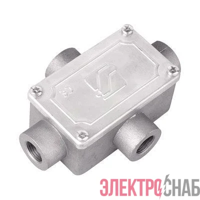 Коробка ответвительная 118х83х42мм 4 ввода М20х1.5 IP55 алюм. DKC 6430-20