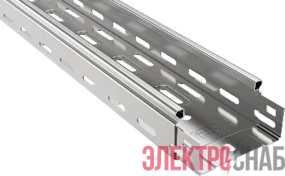 Лоток листовой перфорированный 100х50 L3000 сталь 1мм оцинк. IEK CLP10-050-100-100-3
