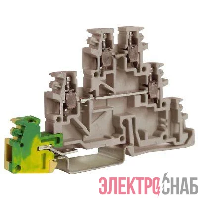 Клемма для заземл. TDE. 2GR сер. 2. 5кв. мм DKC ZTL500GR