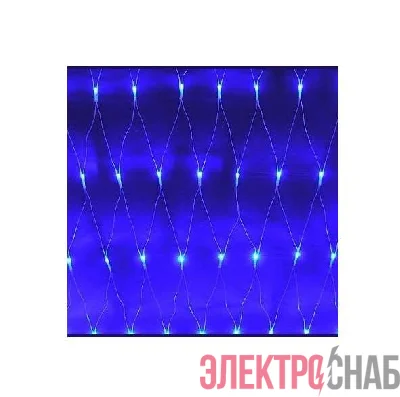 Гирлянда сеть 2.0х1.5м NTLD300-B-E-F 10% мигающих LED B уличная IP44 син. SHLights 4690601034793