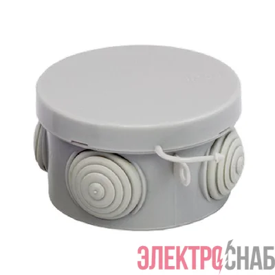 Коробка распаячная КМР-040-038 наружная с крышкой 65х40 АБС 4 мембранных ввода IP54 EKF plc-kmr-040-038