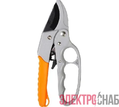 Секатор 200мм возвратная пружина храповый механизм тефлоновое покр. метал. обрезинен. рукоятки Вихрь 73/7/3/3