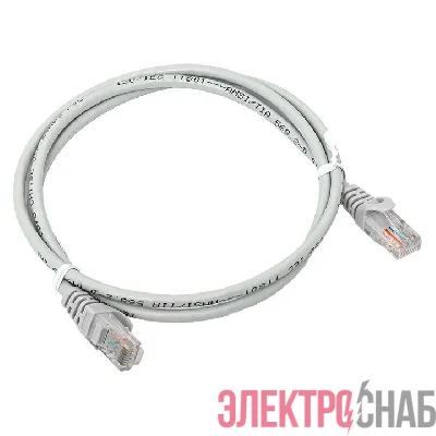 Патч-корд кат.5E UTP неэкранир. PVC сер. 1.0м TERACOM PRO EKF TRP-5EUTP-PVC-1M-GY
