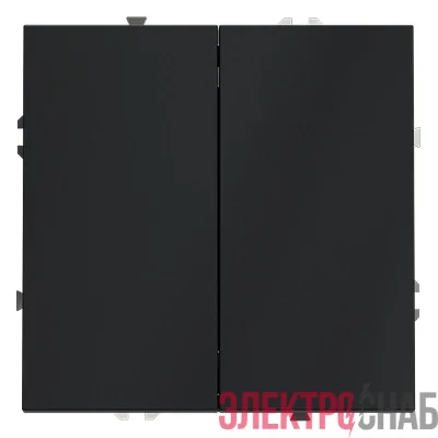 Переключатель проходной 2-кл. СП S70 10А механизм графит Voltum VLS020307