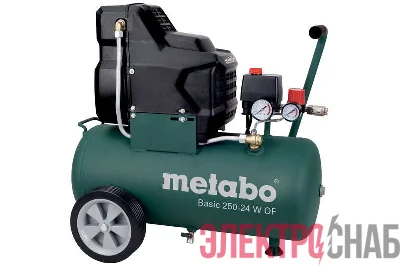 Компрессор безмасляный Basic 250-24 W OF 1.5кВт 24л Metabo 601532000