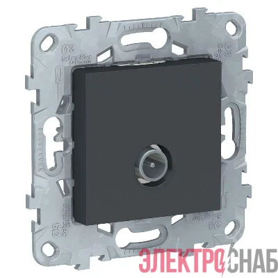 Механизм розетки TV UNICA NEW одиноч. антрацит SchE NU546254
