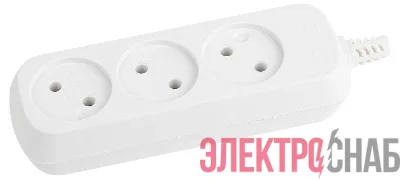 Колодка удлинителя 3-м без заземл. KX-3 Эра Б0028331