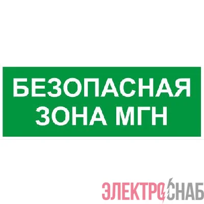 Этикетка самоклеящаяся INFO-SSA-124 350х130мм Безопасная зона МГН SSA-101/DPA-301 ЭРА Б0064724