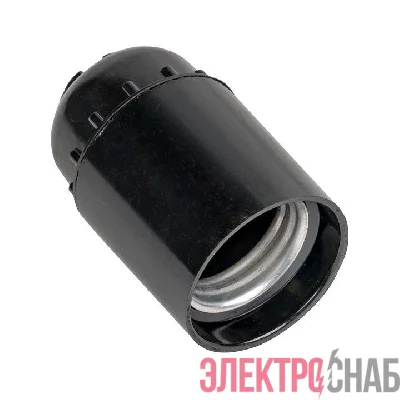 Патрон E27 карболитовый подвесной без наклейки черн. EKF LHC-E27-s