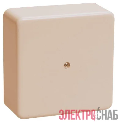 Коробка распаячная ОП 75х75х20 IP20 КМ41212-02 (6 клем. 6кв.мм) сл. кость IEK UKO10-075-075-020-K32