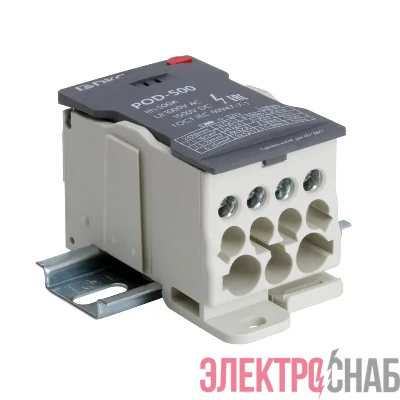 Блок распределительный винтовой зажим плоский 24х8 мм 2х35кв.мм 5х16кв.мм 4х10кв.мм DKC POD-500