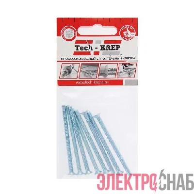 Винт DIN965 с потайной головкой М4х60 оцинк. (уп.8шт) Tech-KREP 102992