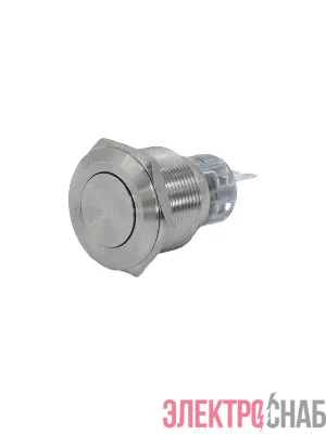 Выключатель кнопочный GQ22-L-11/S 1НО+1НЗ цилиндр d22мм IP65 метал. Электротехник ET020089