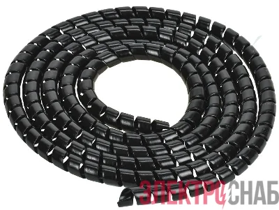 Спираль монтажная СП-12 черн. (уп.2м) IEK USWB1-12-02-K02