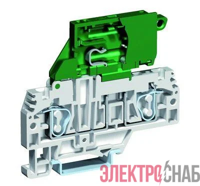Держатель предохранителя 5х20 пружина 4кв.мм сер. DKC ZHF310GR