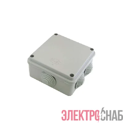 Коробка распределительная ОП 100х100х50мм IP55 крышка на винтах сер. ГУСИ С3В106 Евро