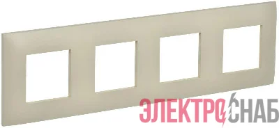 Рамка 4-м SKANDY SK-F01B беж. IEK SK-M42-K10